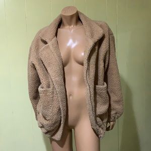 Tan teddy coat